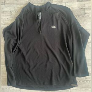 THE NORTH FACE Black 1/4 Zip Pullover Style Jacket Size XL‎ Long Sleeves